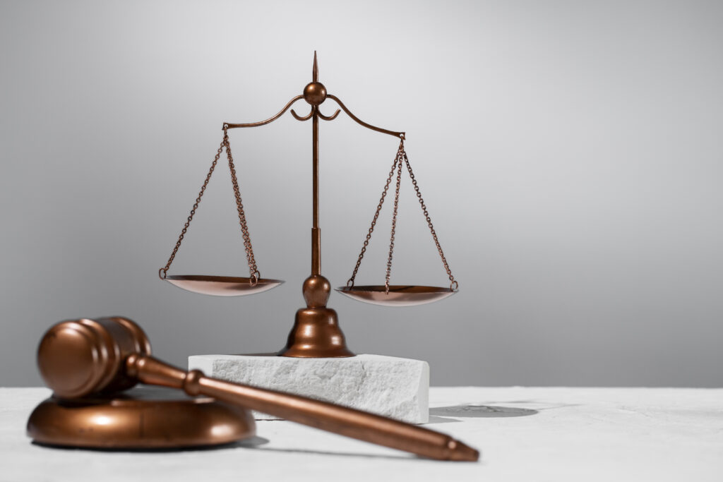 still life with scales justice
